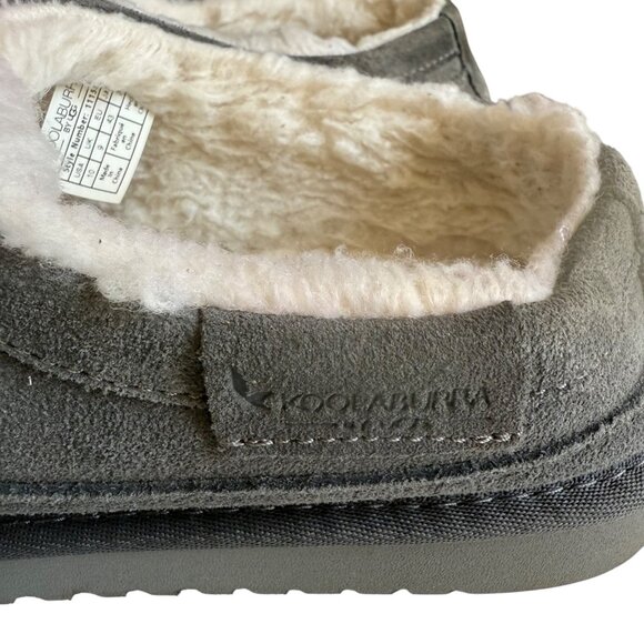 Koolaburra by UGG Men's Suede Slippers - Graisen Size 10 Gray - Picture 2 of 9